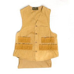 Vintage 60's 1970's Hirsch Weis Canvas Vest | Hunting Utility Shooting